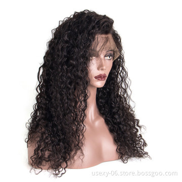 Natural Color Virgin Curly Human Hair Wigs 10A Grade Lace Front Wig Raw Indian Hair Wig For Black Women